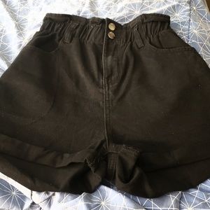 On hold!!+Denim Blvd. High waisted Mom shorts